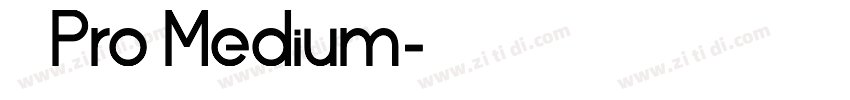 小米 Pro Medium字体转换